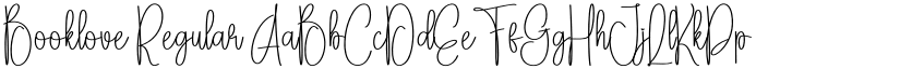 Booklove Regular font
