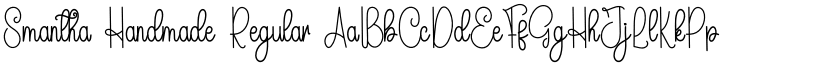 Smantha Handmade Regular font
