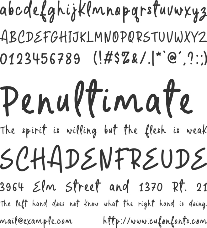 Sweet Belle font preview