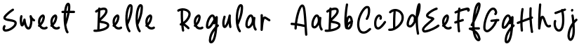 Sweet Belle Regular font