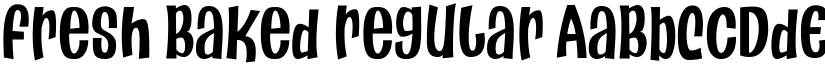 Fresh Baked Regular font