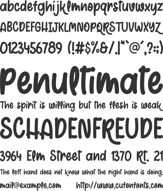 Cute Fairy font preview