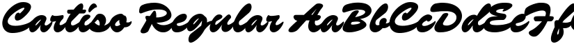 Cartiso Regular font