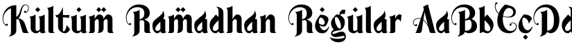 Kultum Ramadhan Regular font