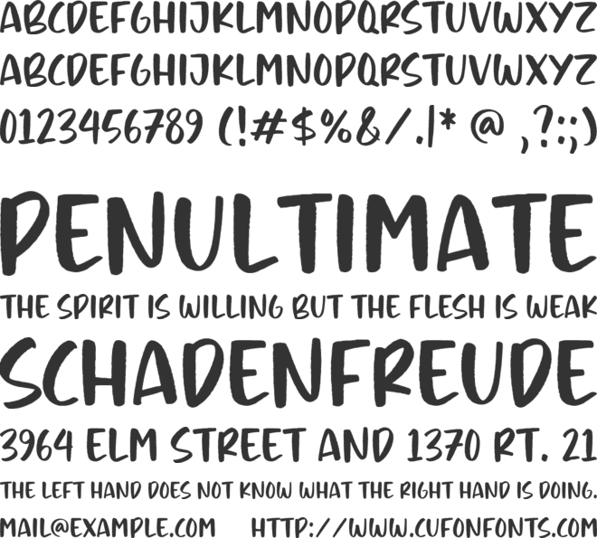 Honey Crunch font preview