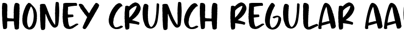 Honey Crunch Regular font