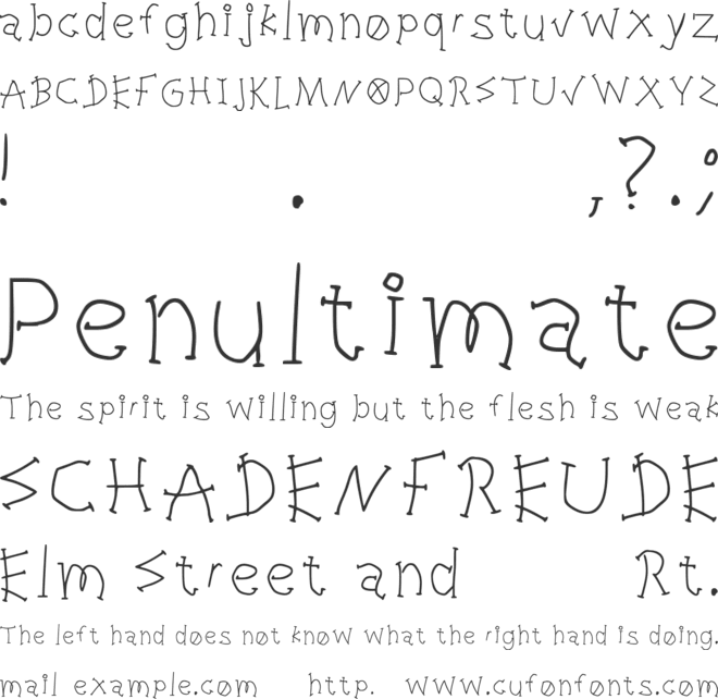 Hand Drift font preview