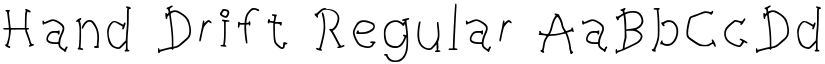 Hand Drift Regular font