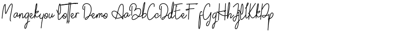 Mangekyou Lotter Demo font
