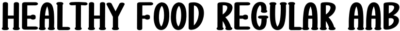 Healthy Food Regular font