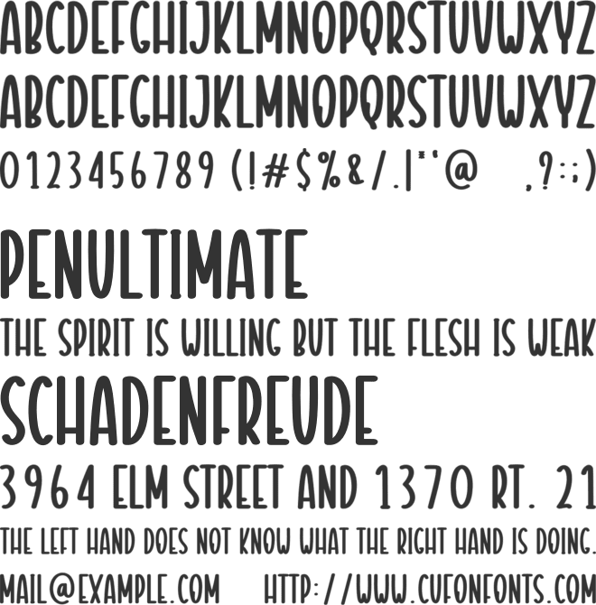 Change Seasons font preview