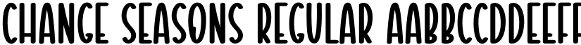 Change Seasons Regular font