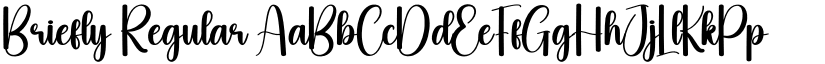 Briefly Regular font