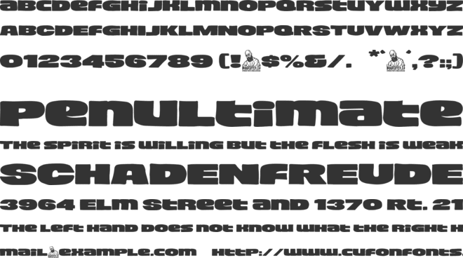 Cartucho font preview