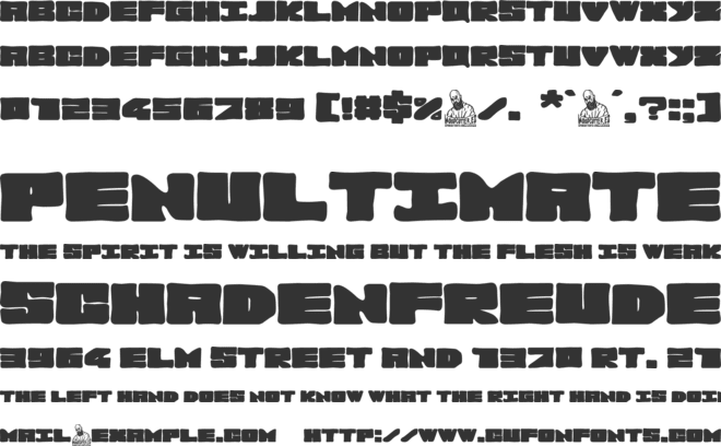 La Gordi Extrema font preview