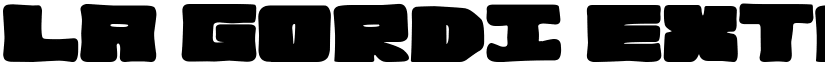 La Gordi Extrema Regular font
