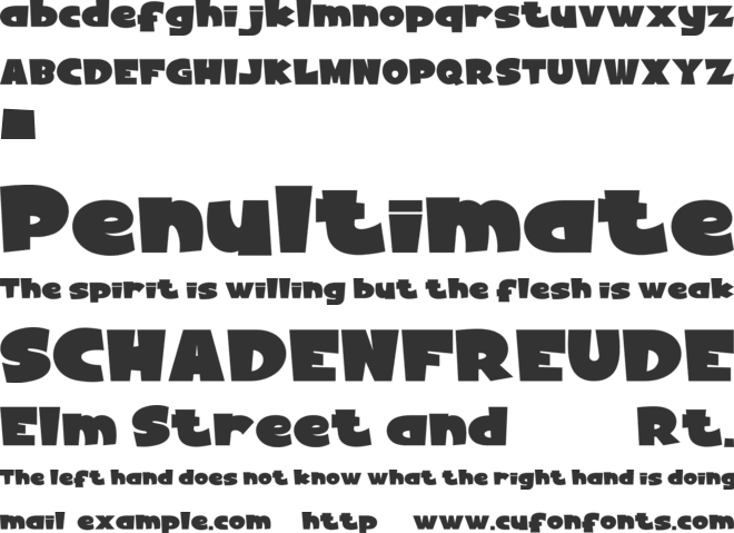 HEAVEN SCENT font preview