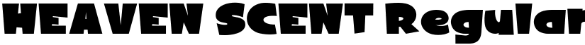 HEAVEN SCENT Regular font