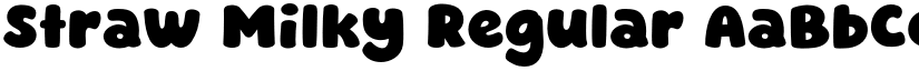 Straw Milky Regular font