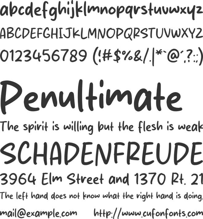 Fresh Palm font preview