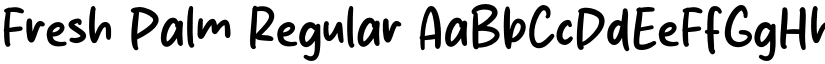 Fresh Palm Regular font