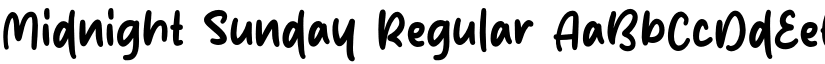 Midnight Sunday Regular font