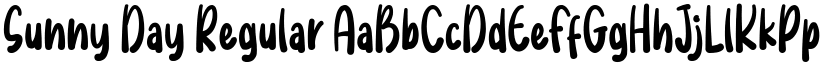 Sunny Day Regular font