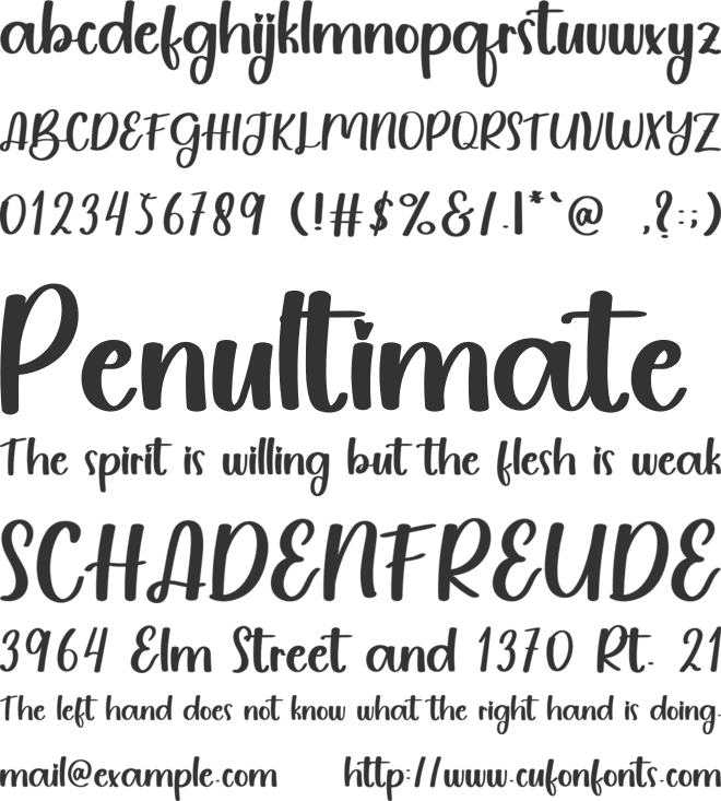 Pink Line font preview