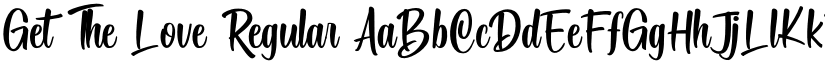 Get The Love Regular font