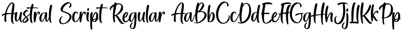 Austral Script Regular font