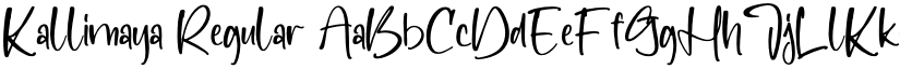 Kallimaya Regular font