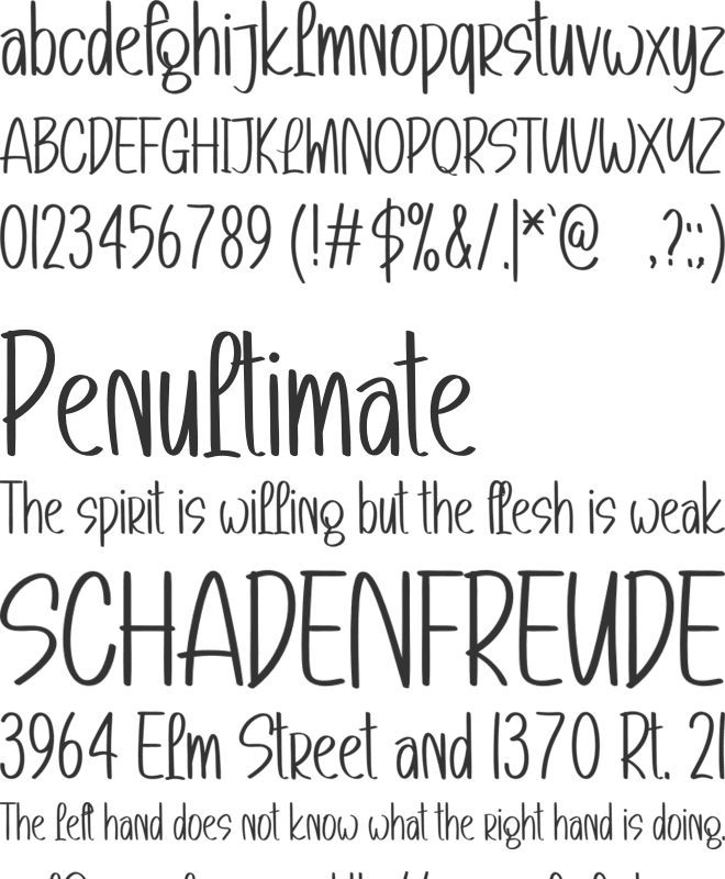 Customer font preview