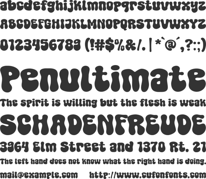 Super Brave font preview