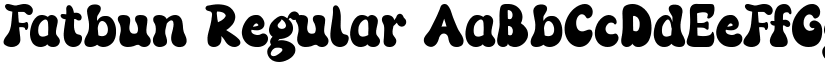 Fatbun Regular font