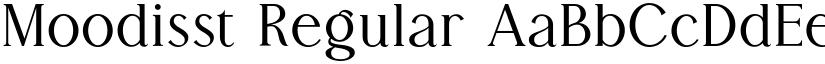 Moodisst Regular font
