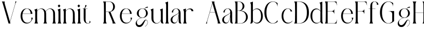 Veminit Regular font