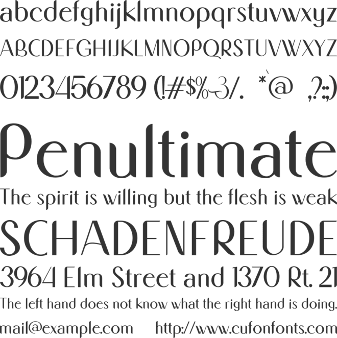 Demiella font preview