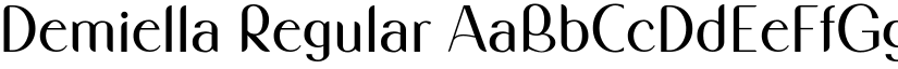 Demiella Regular font