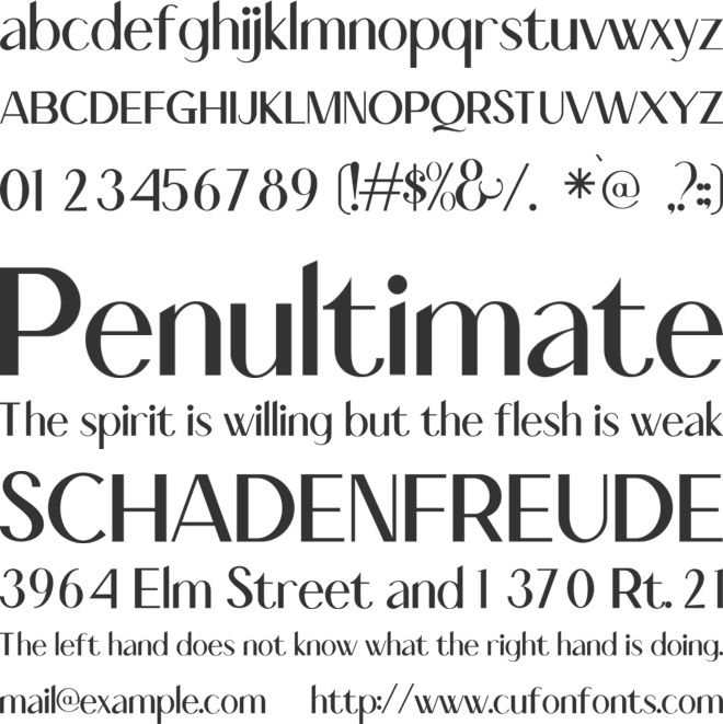 Elcorita font preview