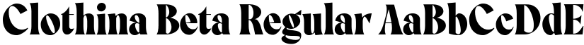 Clothina Beta Regular font