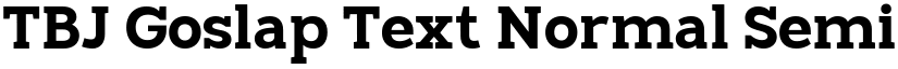 TBJ Goslap Text Normal Semi Bold font