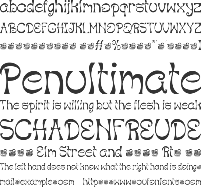 XOXO Trial font preview