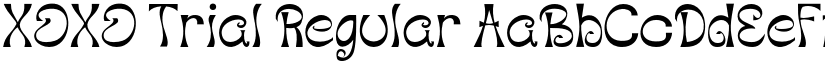 XOXO Trial Regular font