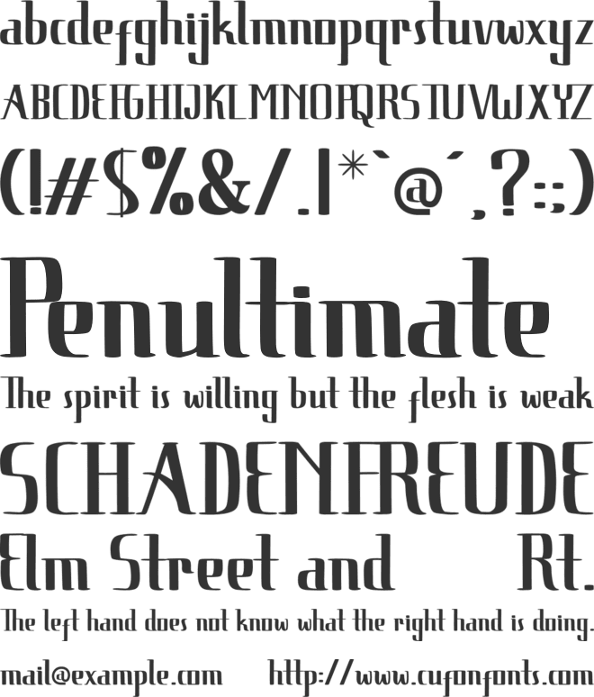 Russtan font preview