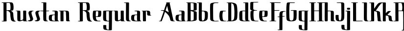 Russtan Regular font