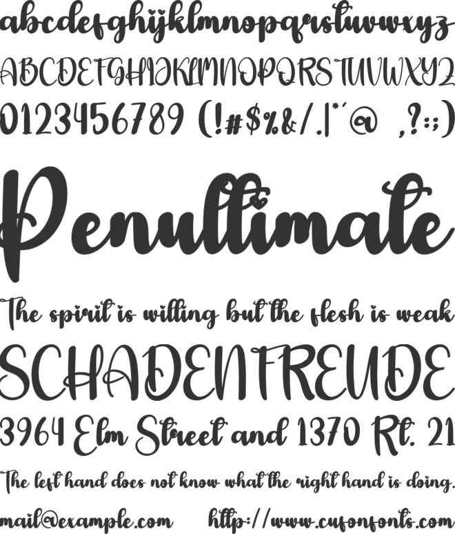 Maiden font preview