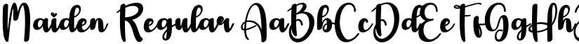 Maiden Regular font
