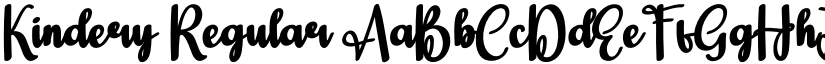 Kindery Regular font