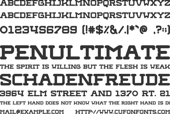 Stories Varsity font preview