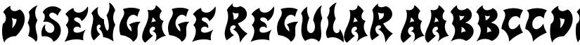 Disengage Regular font